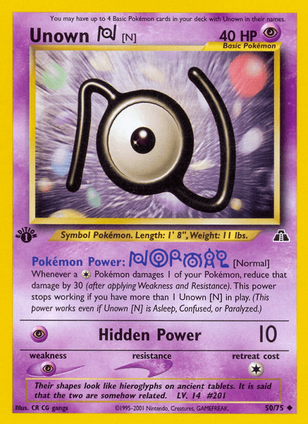 Unown [N] — Neo Discovery 50/75