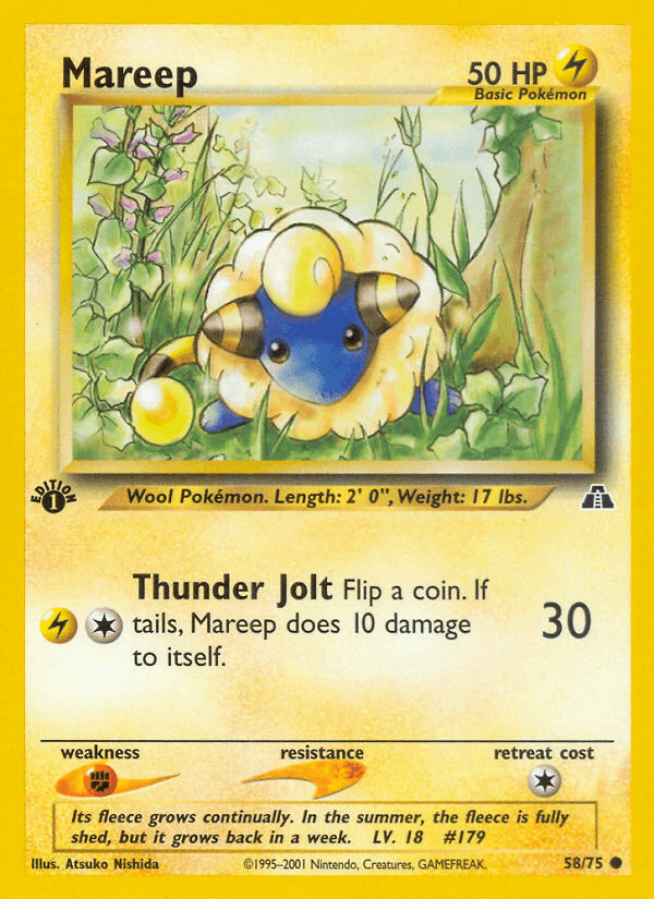 Mareep artwork — Neo Discovery 58/75