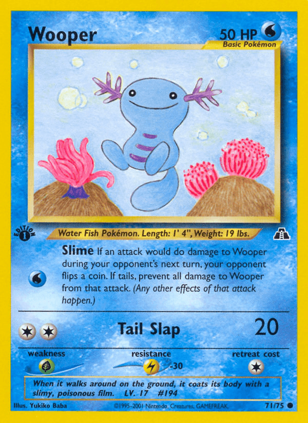 Wooper artwork — Neo Discovery 71/75