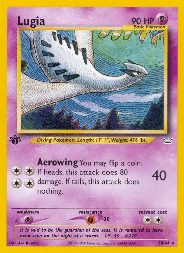 Lugia artwork — Neo Revelation 20/66