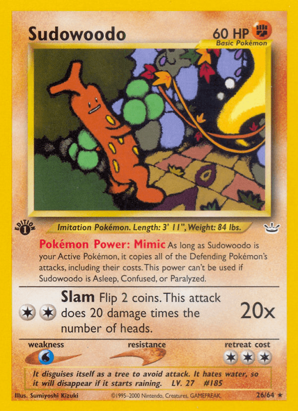 Sudowoodo artwork — Neo Revelation 26/66