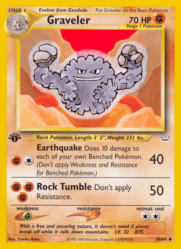 Graveler artwork — Neo Revelation 30/66