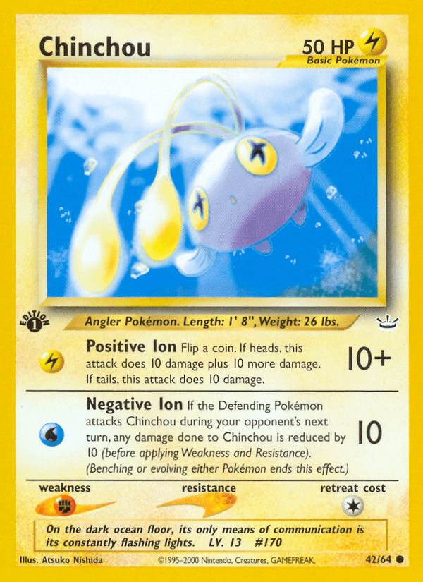 Chinchou artwork — Neo Revelation 42/66