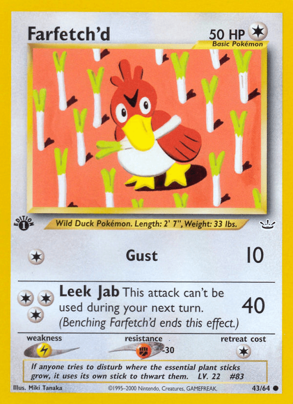 Farfetch'd artwork — Neo Revelation 43/66
