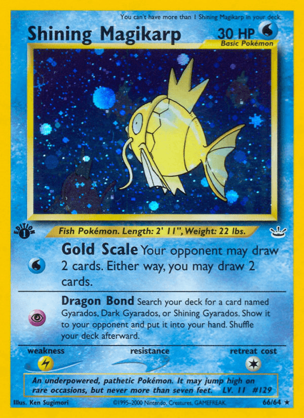 Shining Magikarp — Neo Revelation 66/66