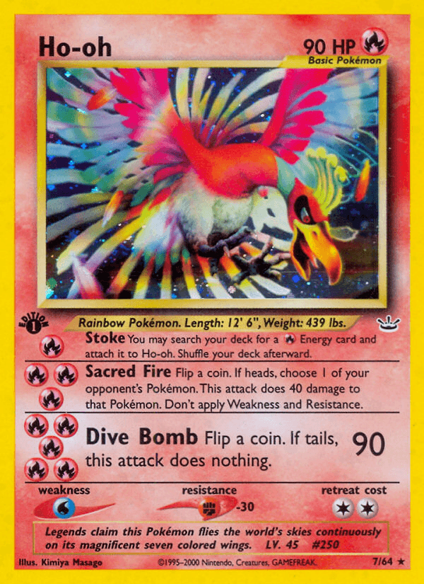 Ho-oh artwork — Neo Revelation 7/66