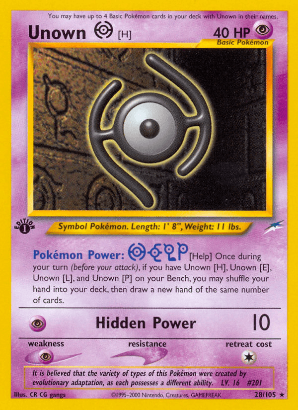 Unown [H] — Neo Destiny 28/113