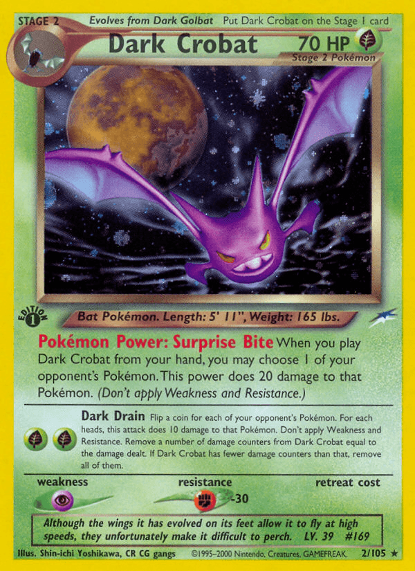 Dark Crobat artwork — Neo Destiny 2/113