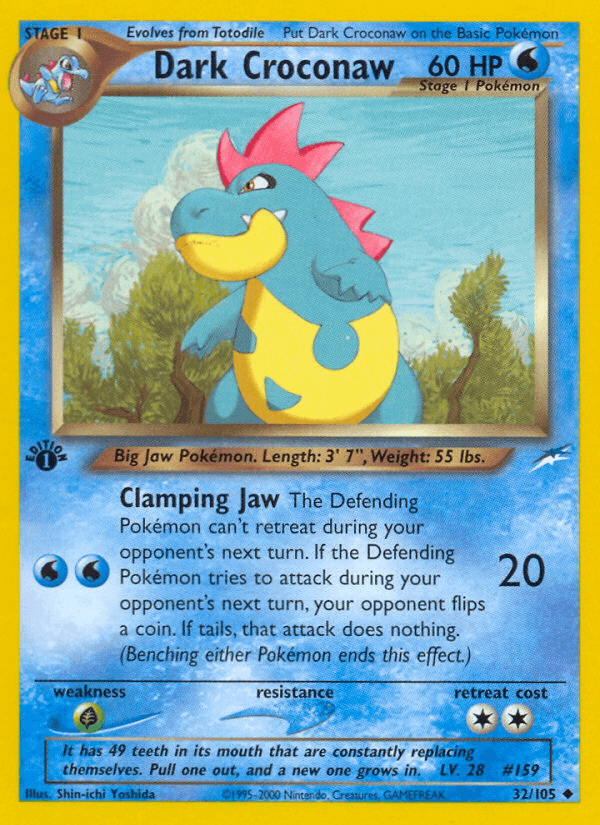 Dark Croconaw — Neo Destiny 32/113