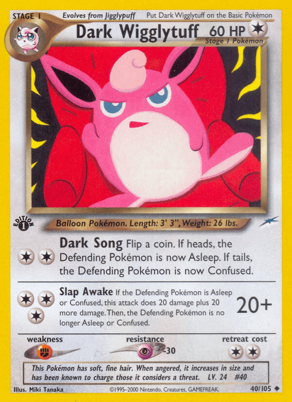 Dark Wigglytuff artwork — Neo Destiny 40/113