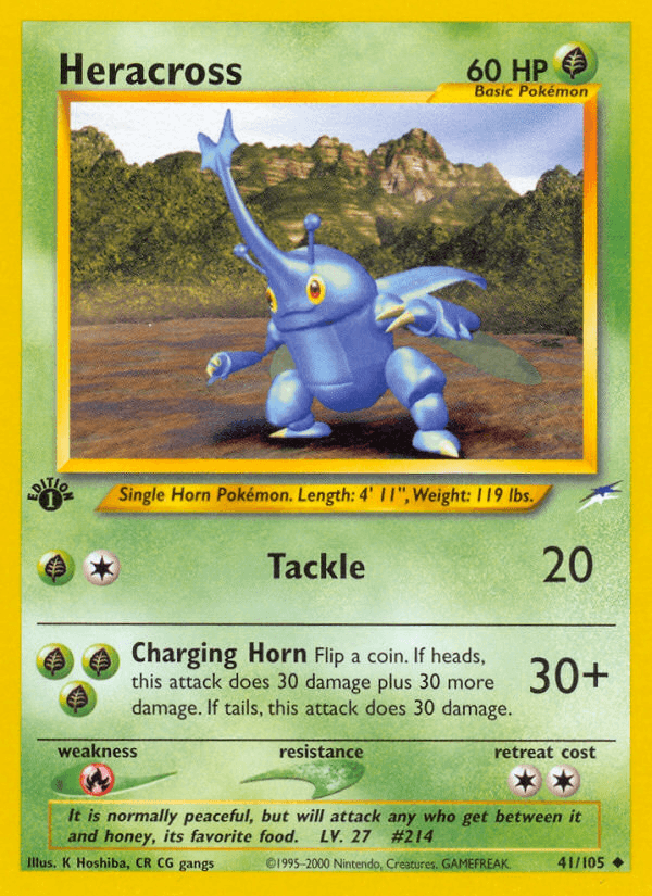 Heracross artwork — Neo Destiny 41/113