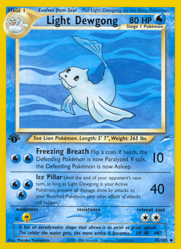 Light Dewgong — Neo Destiny 45/113