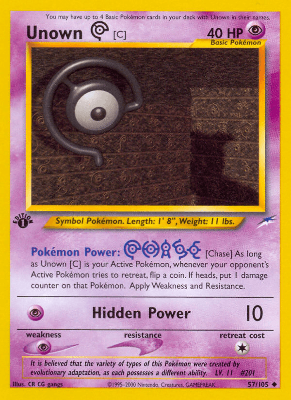 Unown [C] — Neo Destiny 57/113
