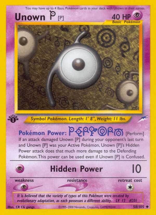 Unown [P] — Neo Destiny 58/113