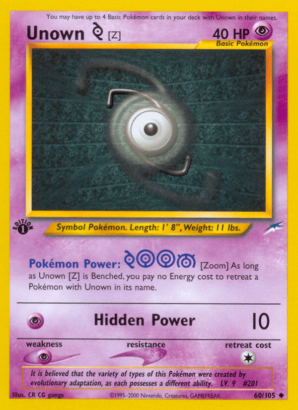 Unown [Z] — Neo Destiny 60/113