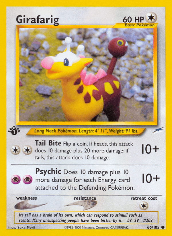 Girafarig artwork — Neo Destiny 66/113
