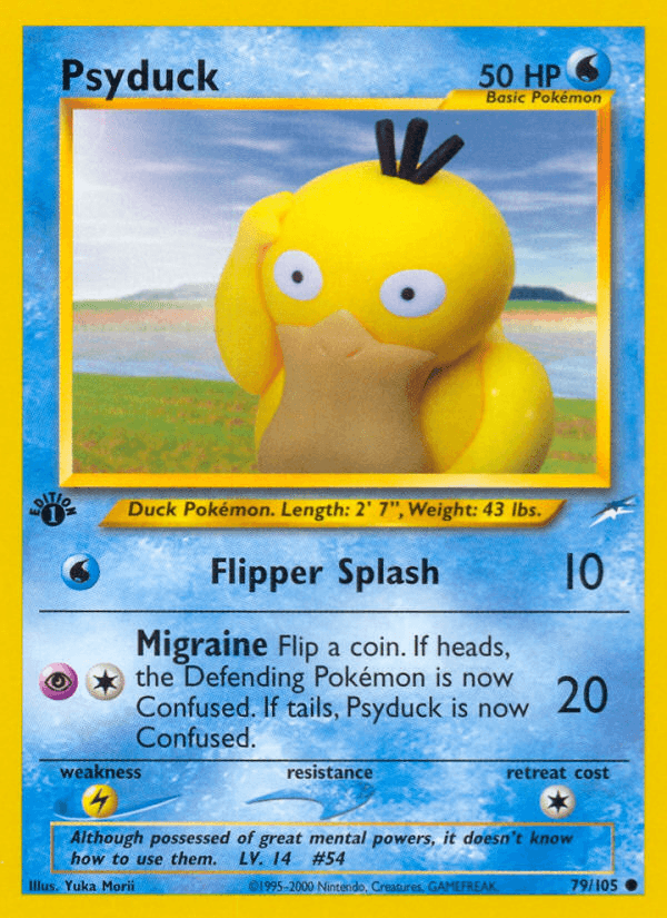 Psyduck artwork — Neo Destiny 79/113