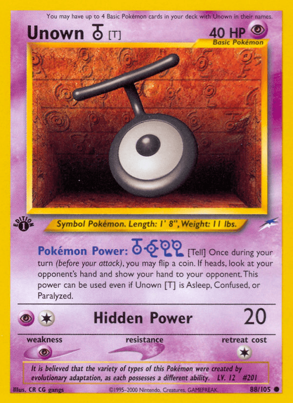 Unown [T] — Neo Destiny 88/113