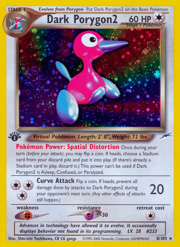 Dark Porygon2 artwork — Neo Destiny 8/113