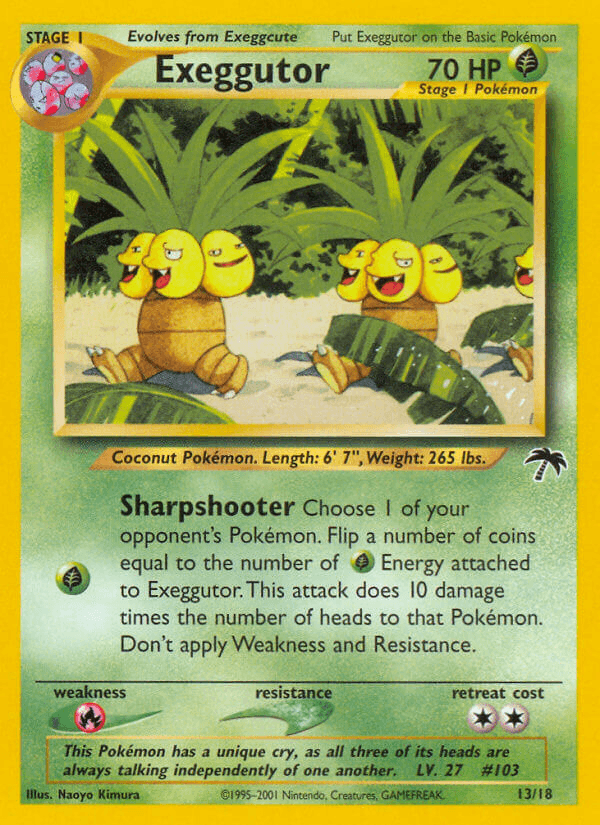 Exeggutor artwork — Southern Islands 13/18