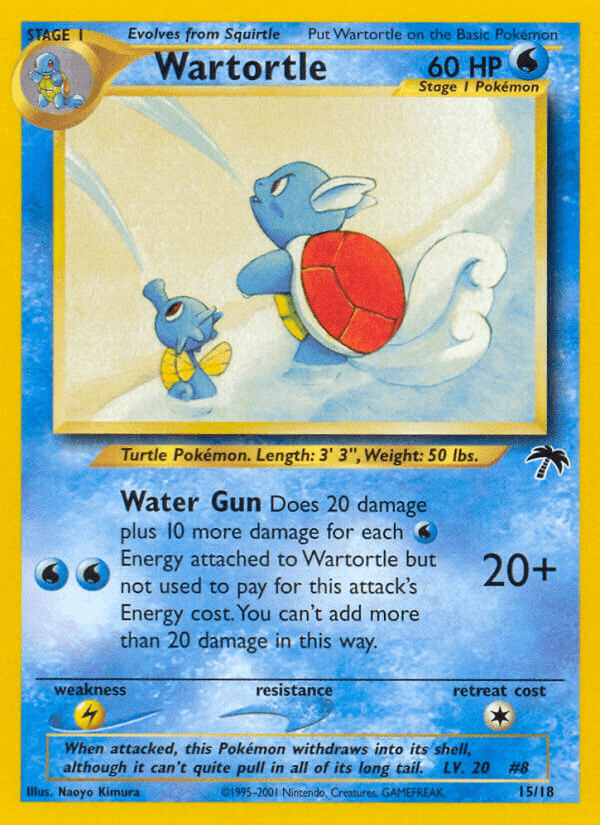 Wartortle artwork — Southern Islands 15/18