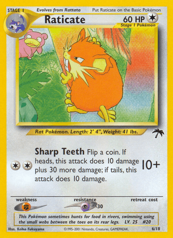 Raticate artwork — Southern Islands 6/18