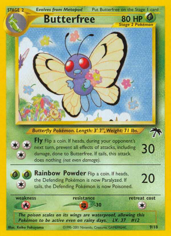 Butterfree artwork — Southern Islands 9/18