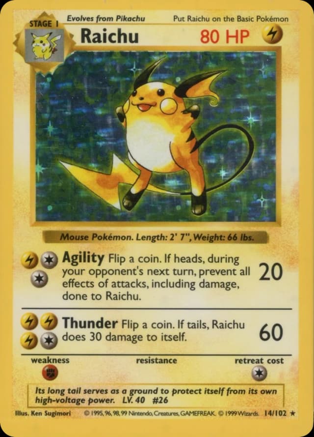 Raichu — Base 14/102