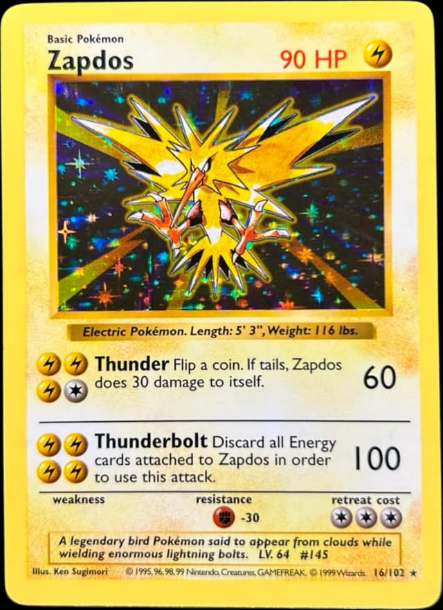 Zapdos — Base 16/102