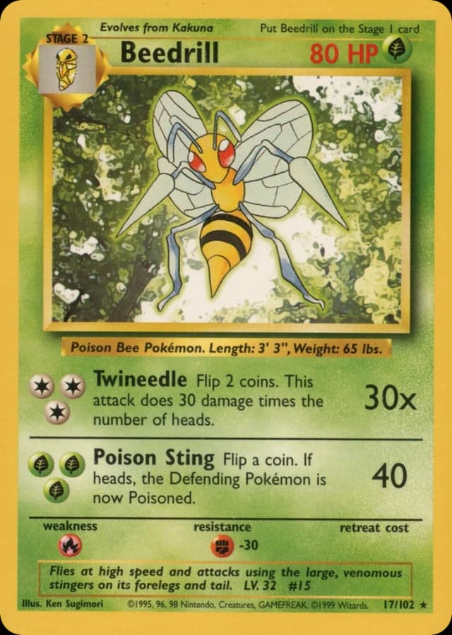 Beedrill — Base 17/102