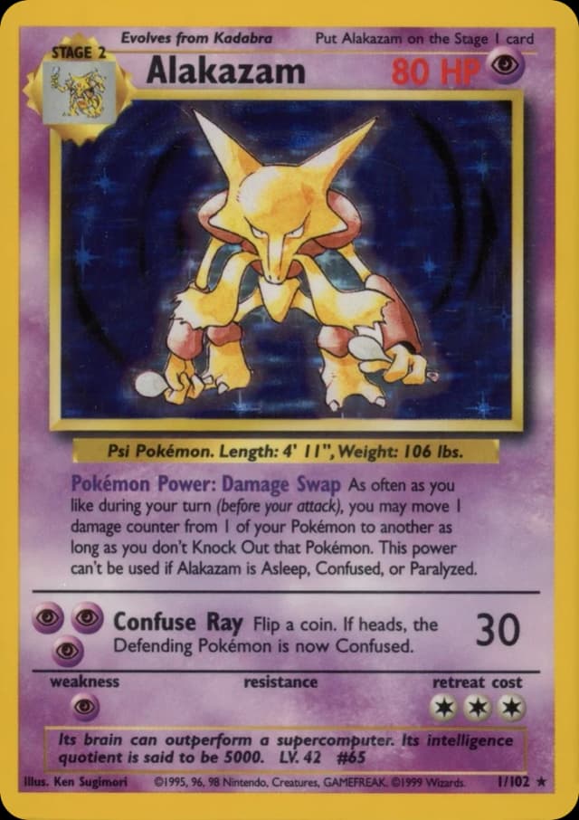 Alakazam — Base 1/102