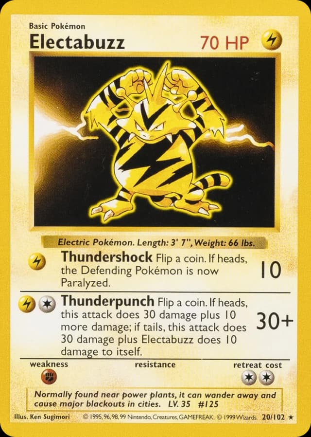 Electabuzz — Base 20/102