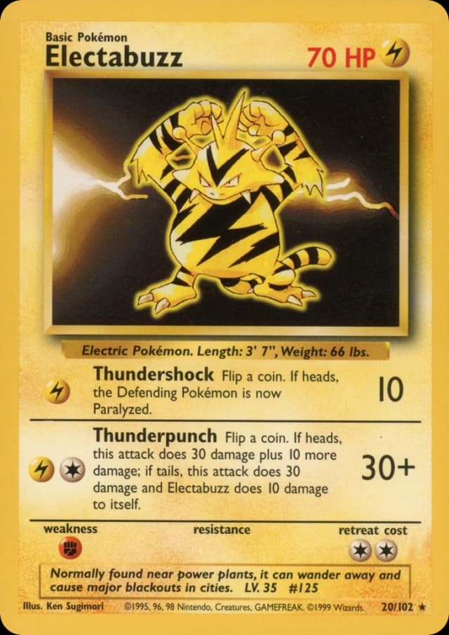 Electabuzz — Base 20/102