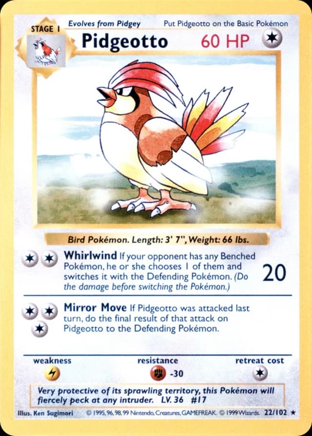 Pidgeotto — Base 22/102