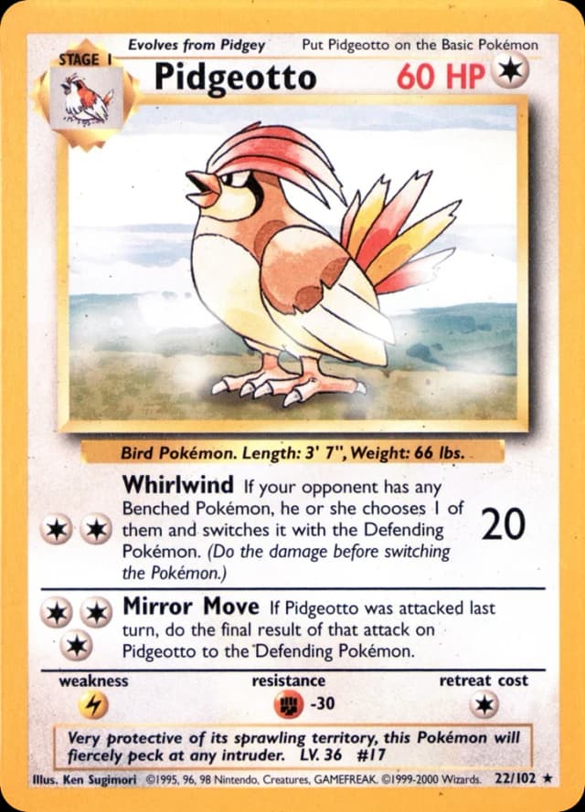 Pidgeotto — Base 22/102