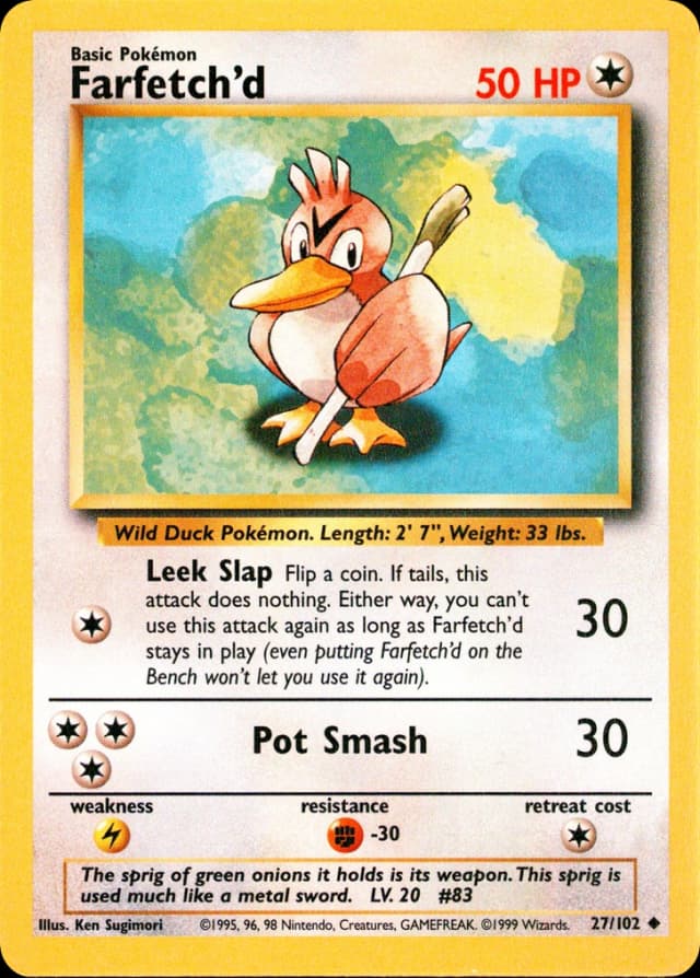Farfetch'd — Base 27/102