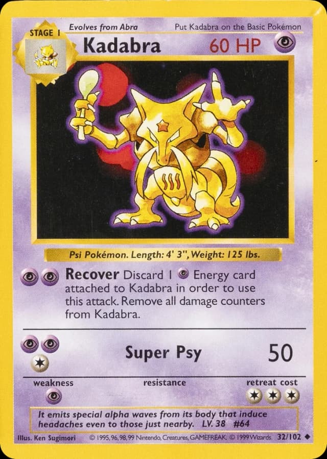 Kadabra — Base 32/102