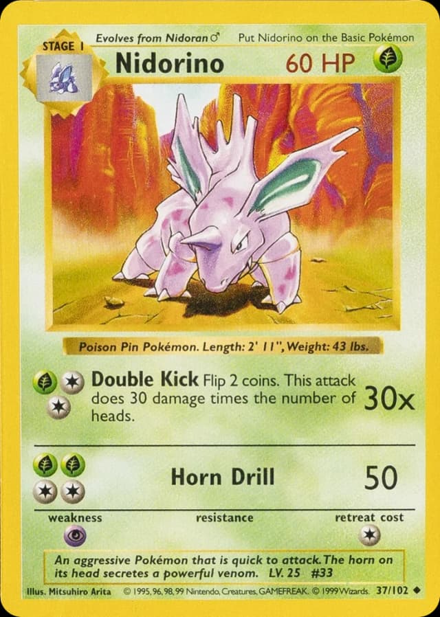 Nidorino — Base 37/102