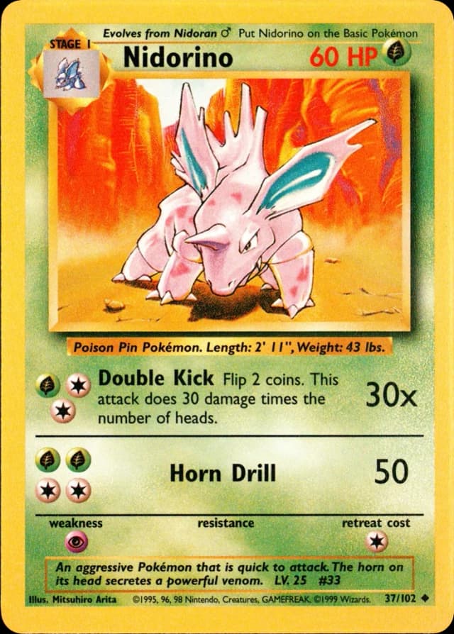 Nidorino — Base 37/102