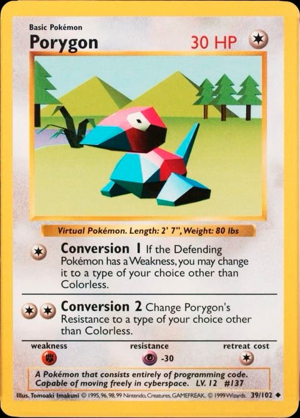 Porygon — Base 39/102