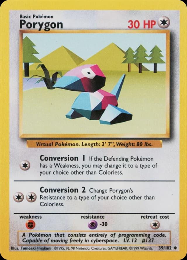 Porygon — Base 39/102