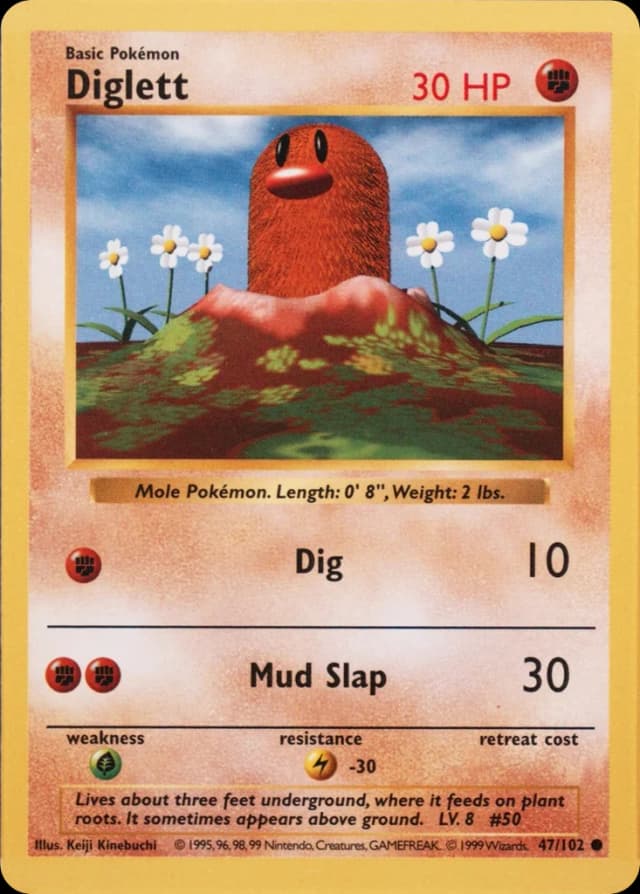 Diglett — Base 47/102