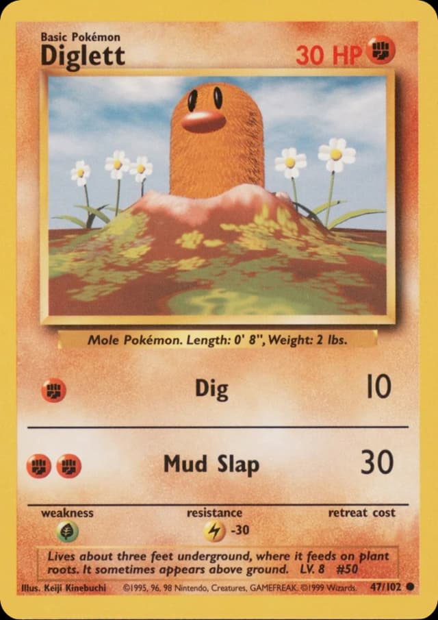 Diglett — Base 47/102
