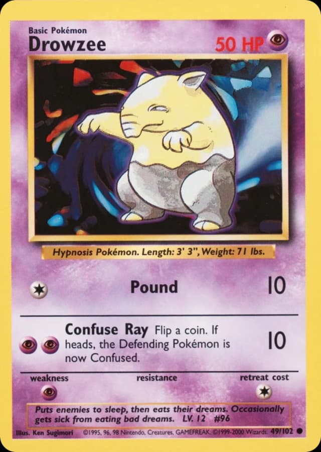 Drowzee — Base 49/102