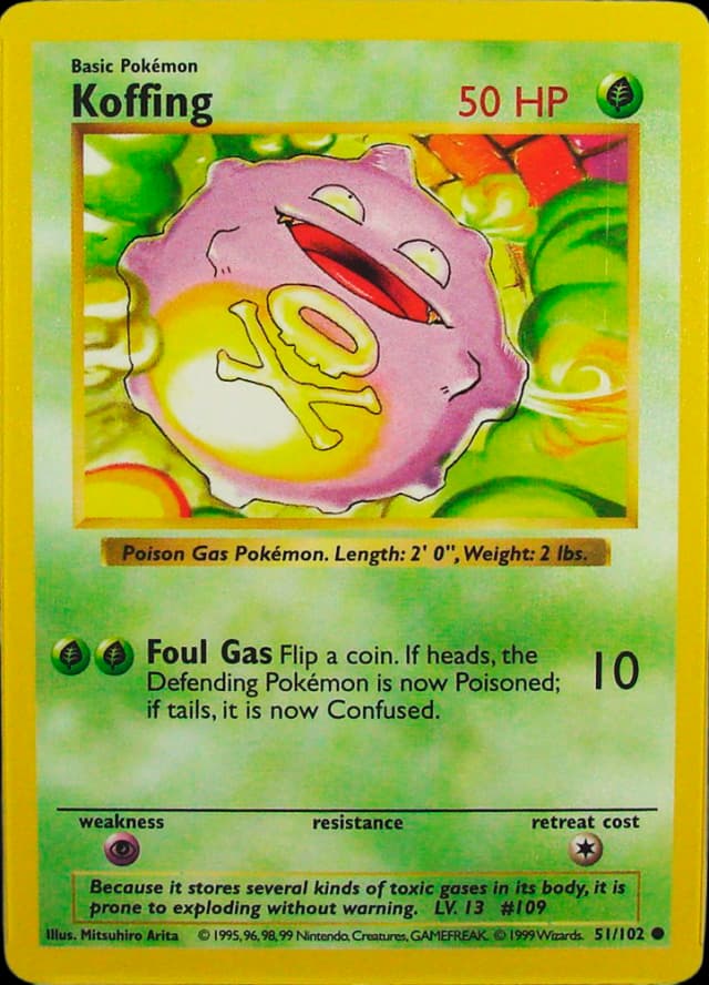 Koffing — Base 51/102