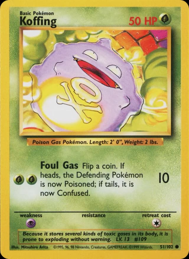 Koffing — Base 51/102