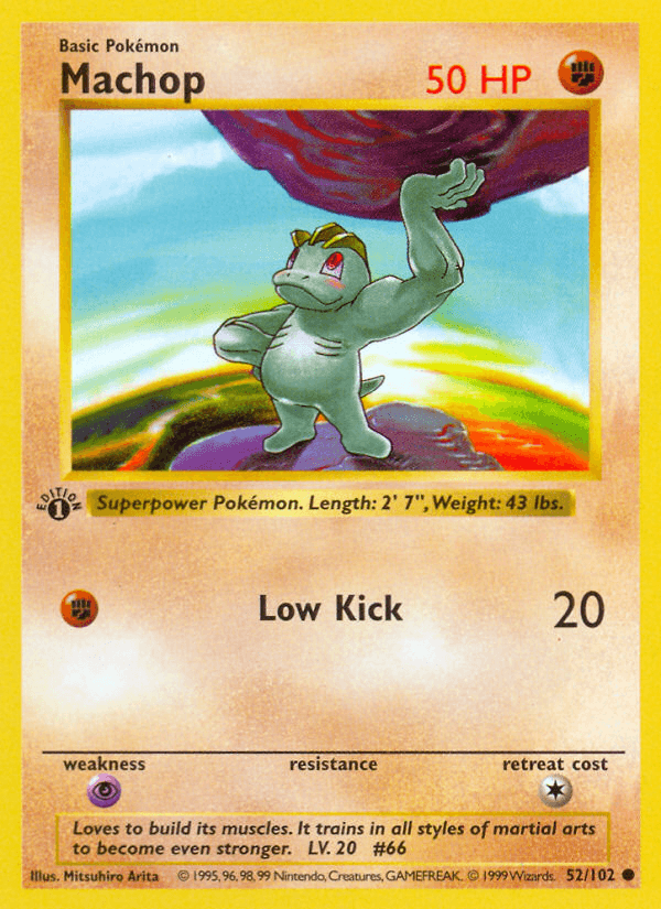 Machop — Base 52/102