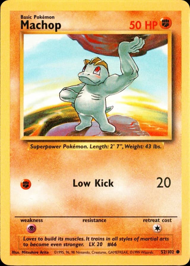 Machop — Base 52/102