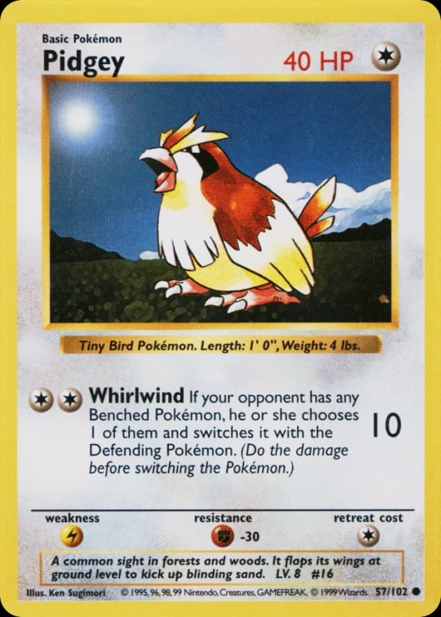 Pidgey — Base 57/102