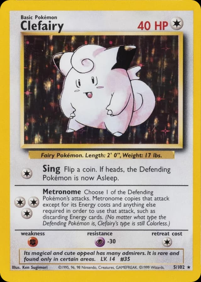 Clefairy — Base 5/102